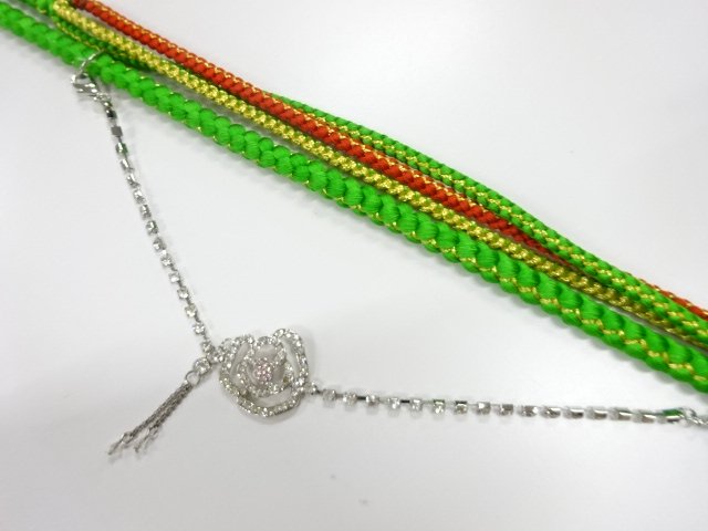 未使用品　正絹　振袖用　手組帯締め